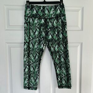 Constantly Varied Gear Green Snake Print Leggings